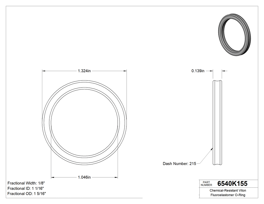 Technical drawing - 6540K155